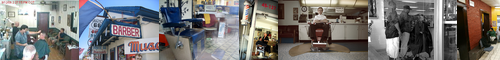 [barbershop] 理髪店, 床屋, 理髪室, 髪床, 髪結い床, あたりや, かみどこ, とこや, りはつしつ, りはつてん, 当たり屋, 当り屋