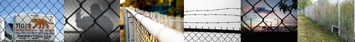 [chainlink]  / [fence] 塀, 囲い, 垣