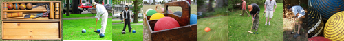 [croquet] クロッケー, クロケット / [ball] ボール, 球, 舞踏会